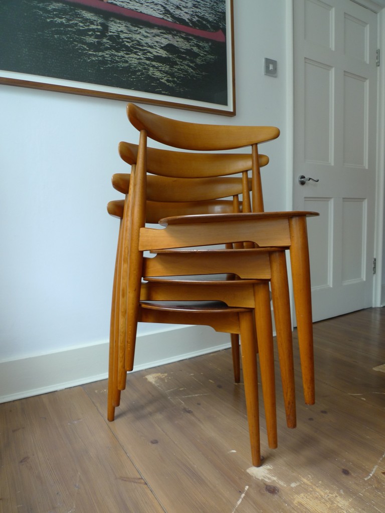 Hans Wegner Heart Chairs by Fritz Hansen