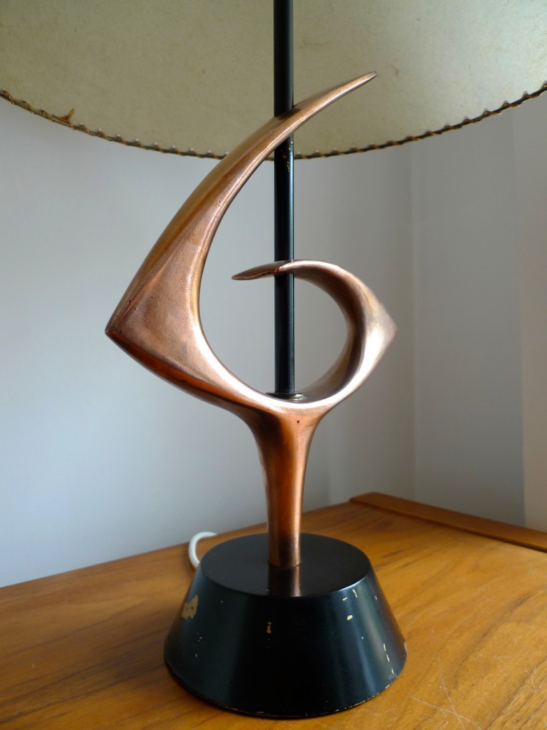 1950’s Table Lamp by Rembrandt Lamp Company with original fibreglass shade