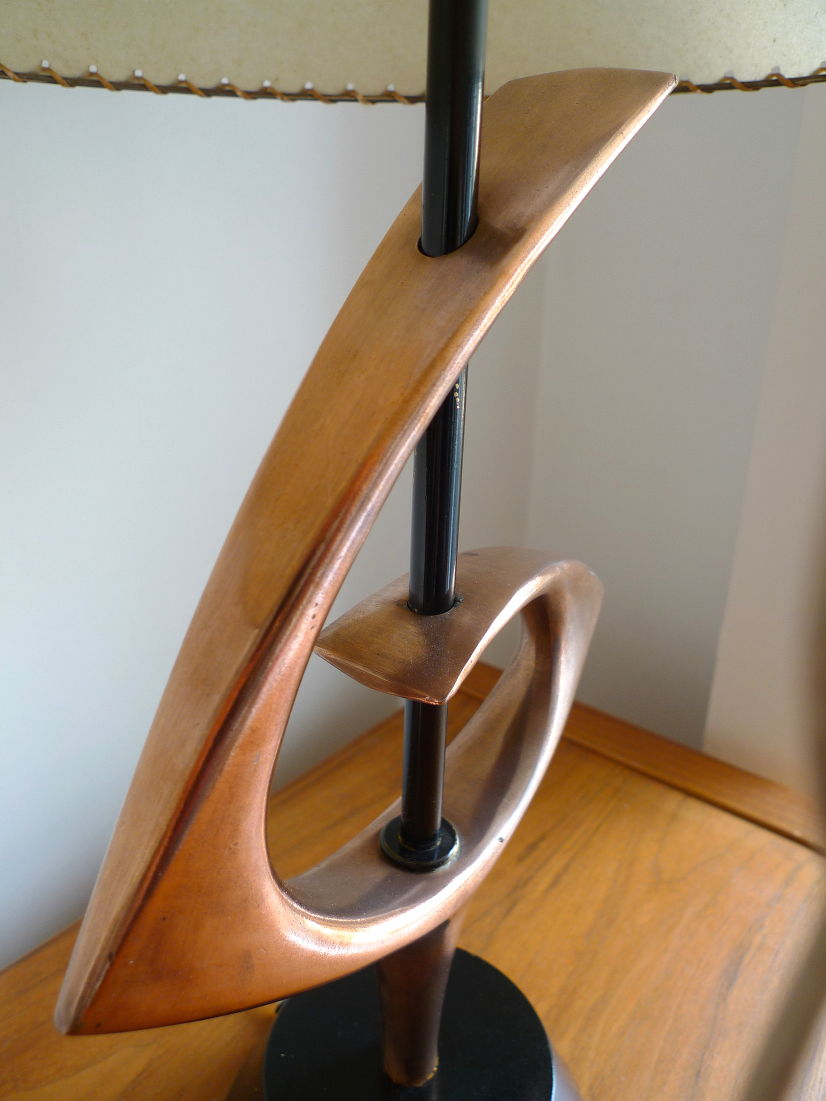 1950’s Table Lamp by Rembrandt Lamp Company with original fibreglass shade