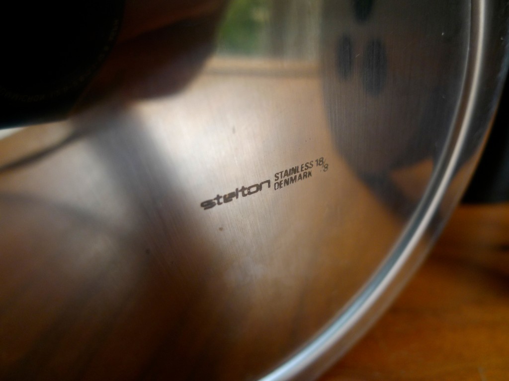Stainless steel and teak STELTON ice bucket