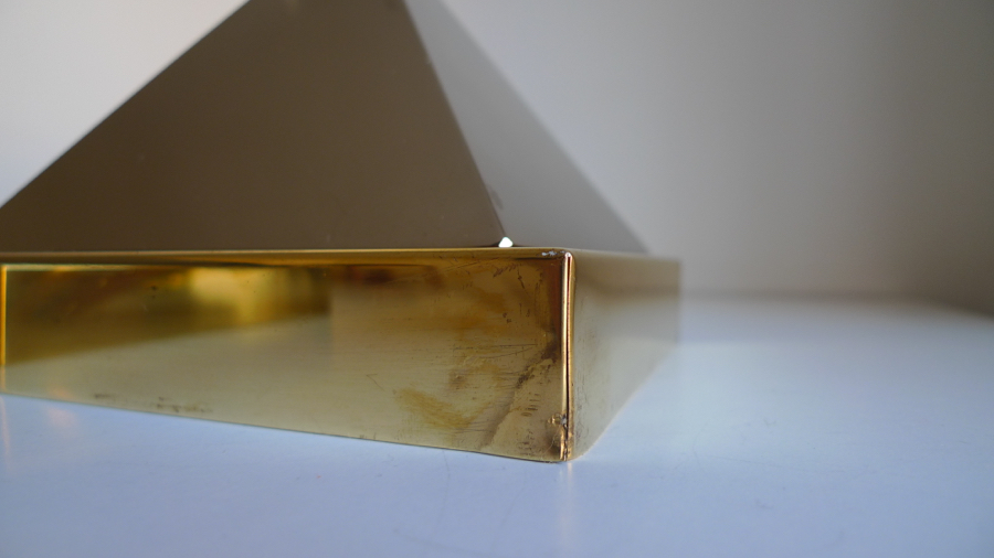  J T KALMAR chrome & brass wall sconces