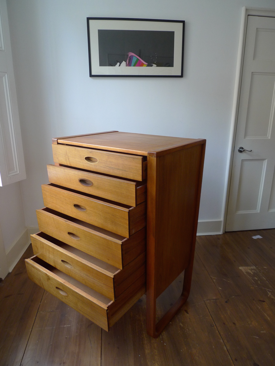 UNIFLEX TEAK DRAWERS by GUNTHER HOFFSTEAD