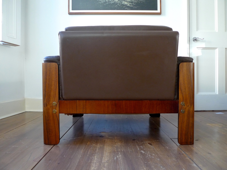 Brazilian Rosewood (Palisander) Cased Danish Armchair