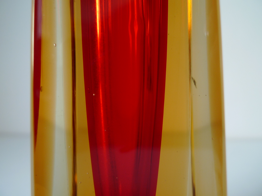 ADOLF MATURA vase for NOVÝ BOR glassworks, 1958. Bohemia / Czechoslavakia \ placecalledspace
