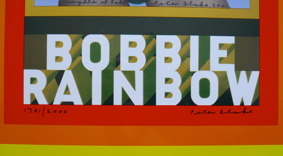 PETER BLAKE “BOBBIE RAINBOW” LIMITED EDITION PRINT, 2001 | placecalledspace