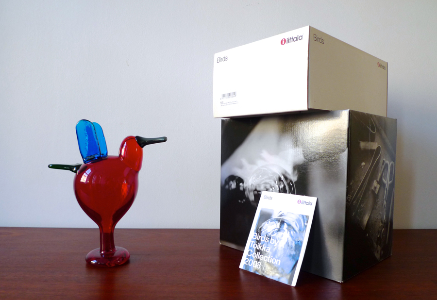 OIVA TOIKKA BIRD “CATCHER” SIGNED & NUMBERED #194 IITTALA NUUTAJÄRVI FINLAND