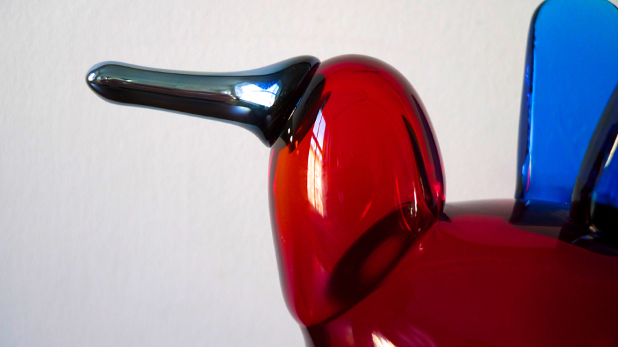 OIVA TOIKKA BIRD “CATCHER” SIGNED & NUMBERED #194 IITTALA NUUTAJÄRVI FINLAND