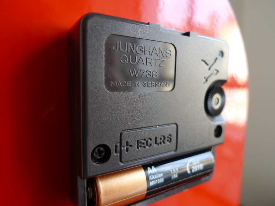POST-MODERNIST JUNGHANS CLOCK, 1980's