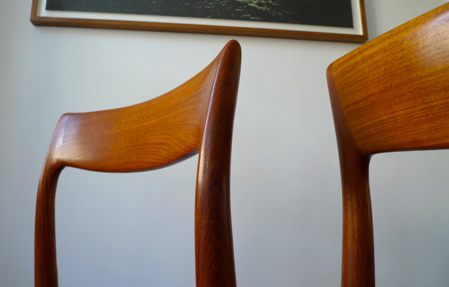 Danish, #77 Dining Chairs by Niels Otto Moller for J.L. Moller Mobelfabrik | placecalledspace.com