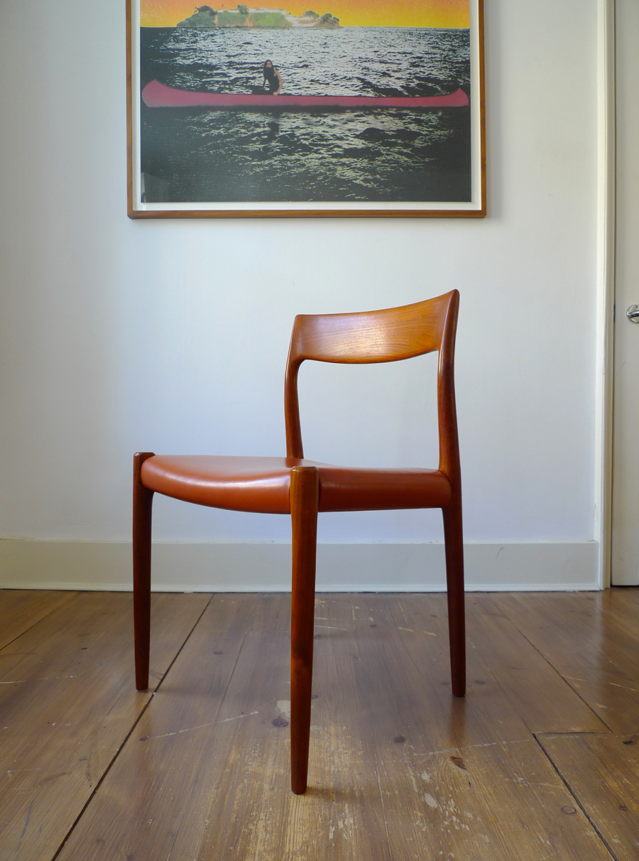 Danish, #77 Dining Chairs by Niels Otto Moller for J.L. Moller Mobelfabrik | placecalledspace.com