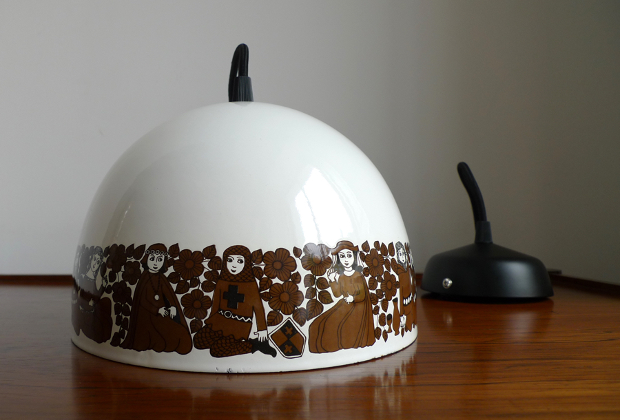 “TROUBADOUR” PENDANT LIGHT by KAJ FRANCK for FOG & MORUP & ARABIA FINEL 1976
