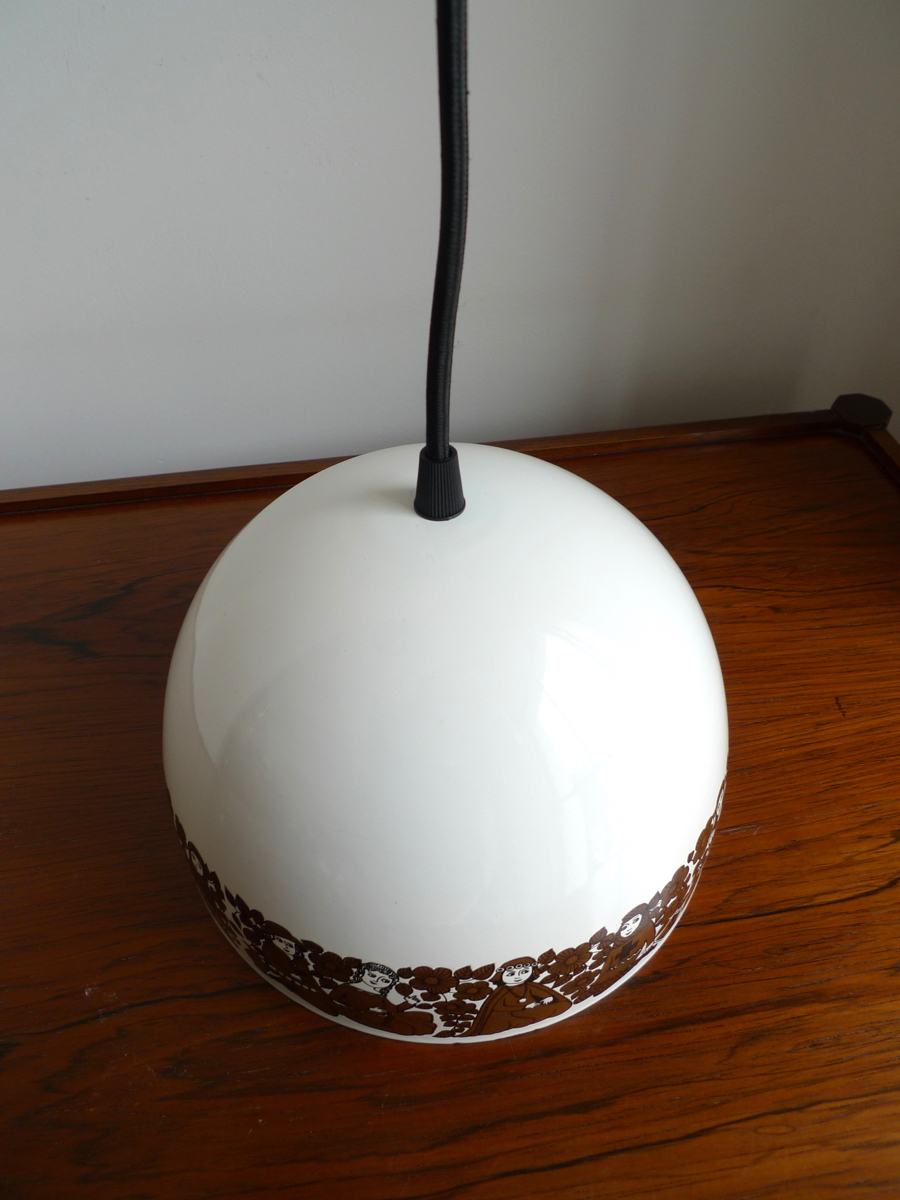 “TROUBADOUR” PENDANT LIGHT by KAJ FRANCK for FOG & MORUP & ARABIA FINEL 1976