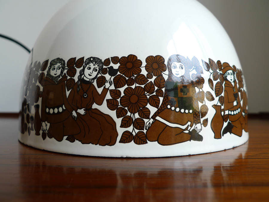 “TROUBADOUR” PENDANT LIGHT by KAJ FRANCK for FOG & MORUP & ARABIA FINEL 1976