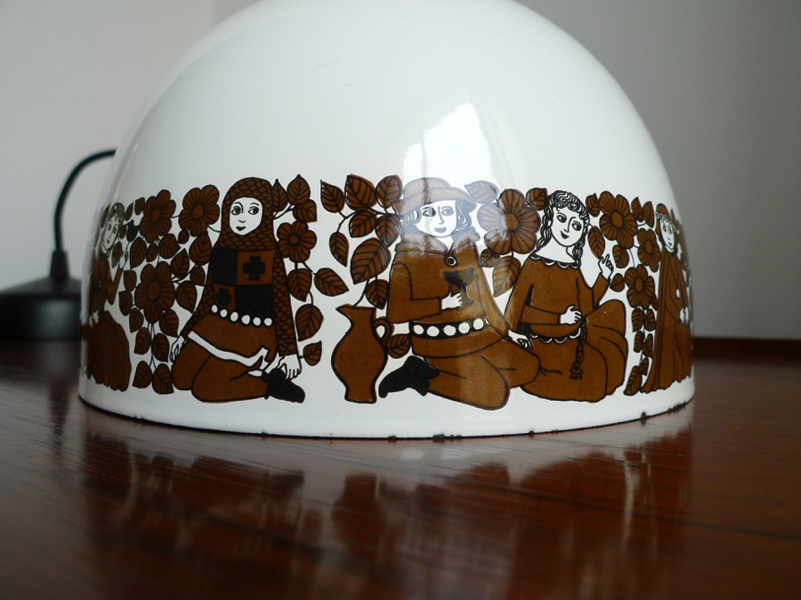 “TROUBADOUR” PENDANT LIGHT by KAJ FRANCK for FOG & MORUP & ARABIA FINEL 1976