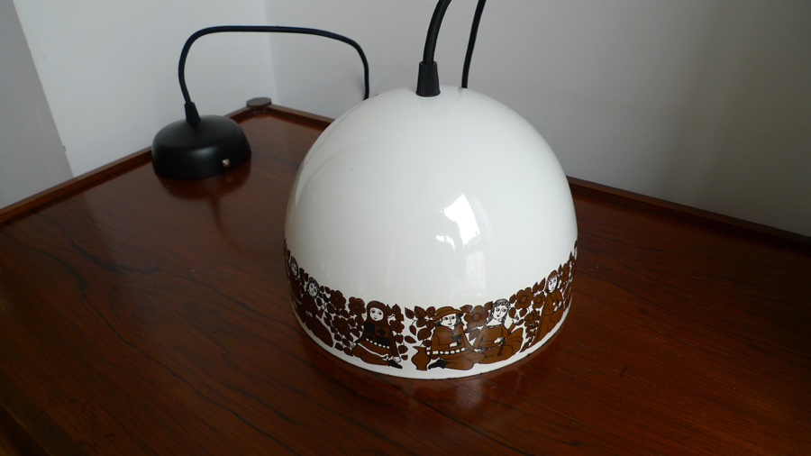 “TROUBADOUR” PENDANT LIGHT by KAJ FRANCK for FOG & MORUP & ARABIA FINEL 1976