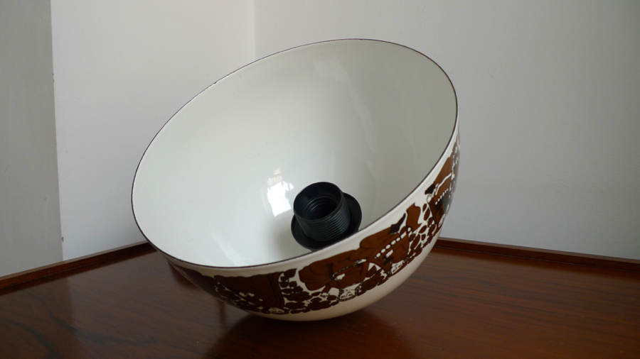 “TROUBADOUR” PENDANT LIGHT by KAJ FRANCK for FOG & MORUP & ARABIA FINEL 1976