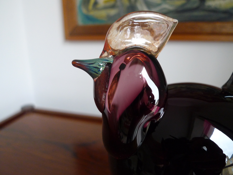 OIVA TOIKKA BIRD ROOSTER, NUUTAJÄRVI IITTALA