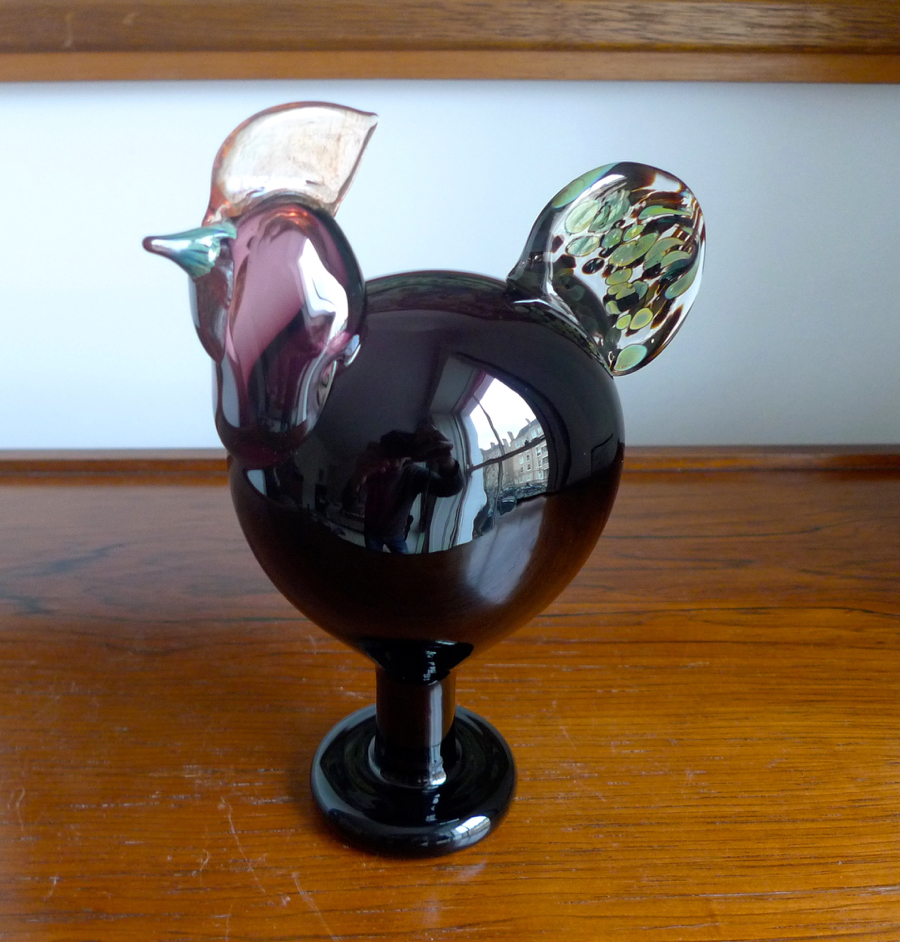 OIVA TOIKKA BIRD ROOSTER, NUUTAJÄRVI IITTALA