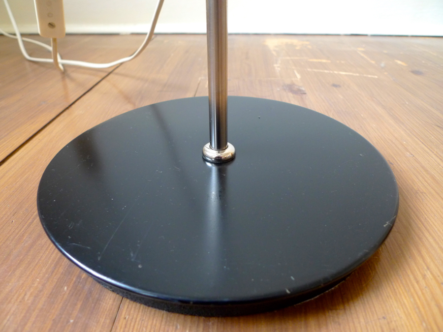 FRANDSEN BELYSNING ARTICULATING TWO-LIGHT BRUSHED STEEL FLOOR LAMP