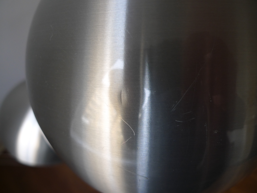 FRANDSEN BELYSNING ARTICULATING TWO-LIGHT BRUSHED STEEL FLOOR LAMP