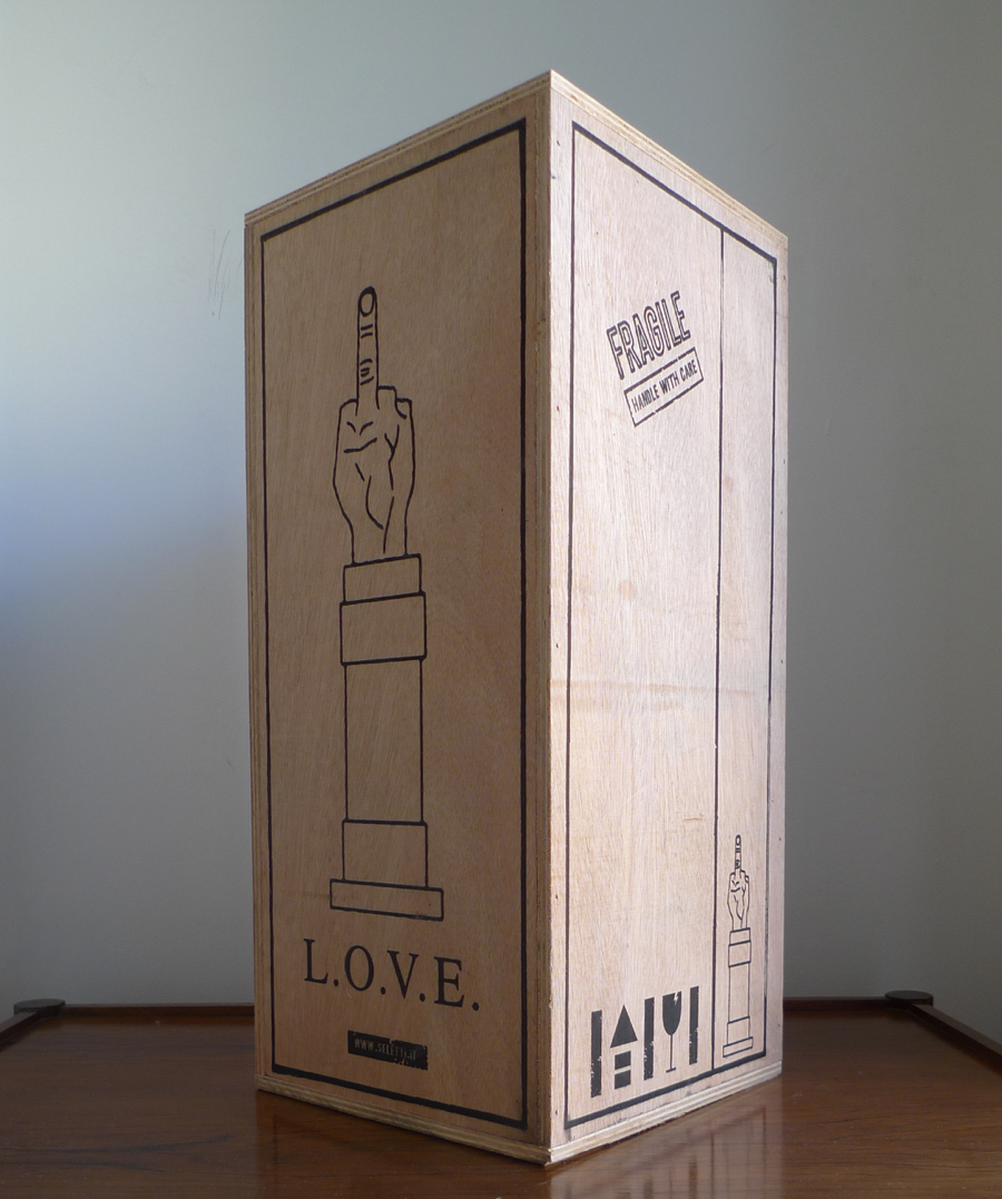MAURIZIO CATTELAN L.O.V.E. CONCRETE SCULPTURE, Edition by Seletti 2015
