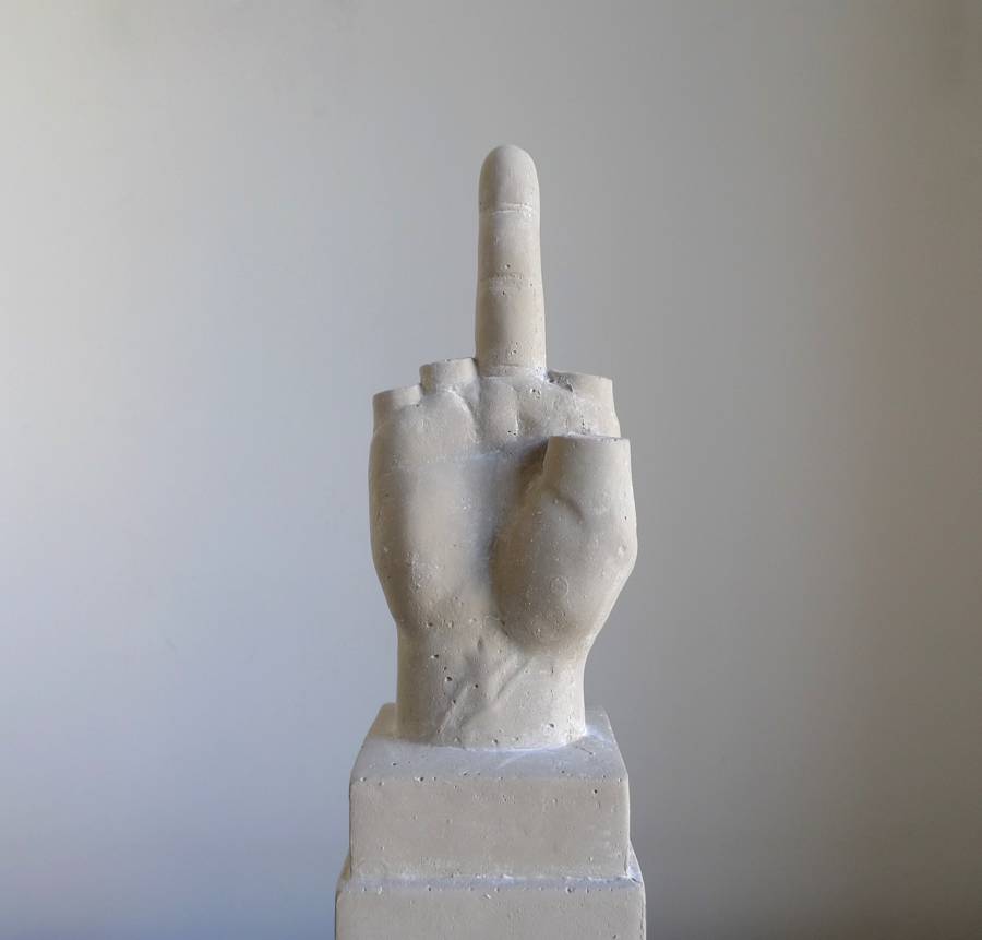 MAURIZIO CATTELAN L.O.V.E. CONCRETE SCULPTURE, Edition by Seletti 2015