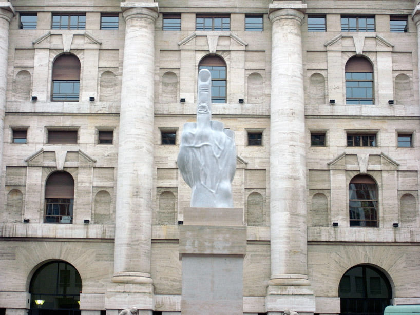 MAURIZIO CATTELAN L.O.V.E. CONCRETE SCULPTURE, Edition by Seletti 2015
