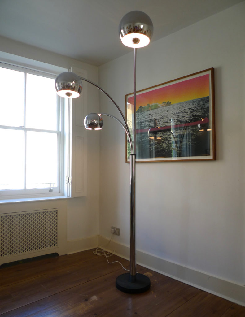 MID 20th CENTURY 3 ARM ARC FLOOR LAMP