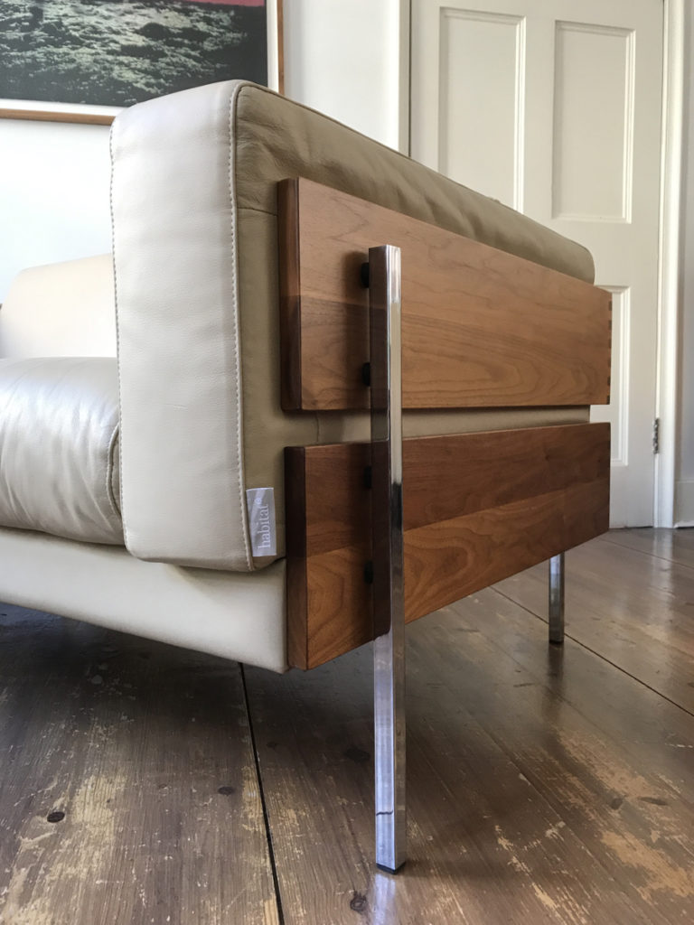 HABITAT ROBIN DAY "DAYS FORUM" 2 SEATER LEATHER SOFA