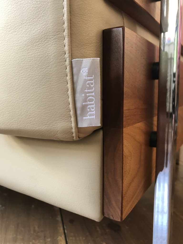 HABITAT ROBIN DAY "DAYS FORUM" 2 SEATER LEATHER SOFA