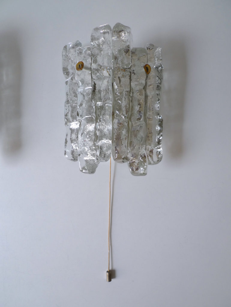 PAIR OF KALMAR ICICLE SCONCES / WALL LIGHTS, c.1960s