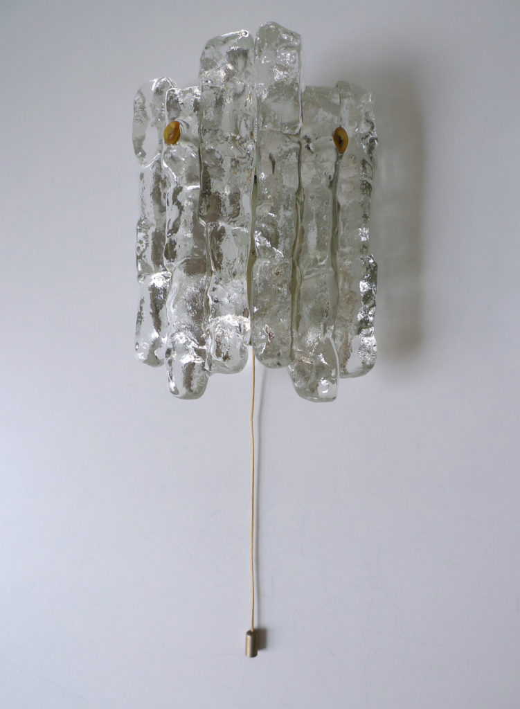 PAIR OF KALMAR ICICLE SCONCES / WALL LIGHTS, c.1960s
