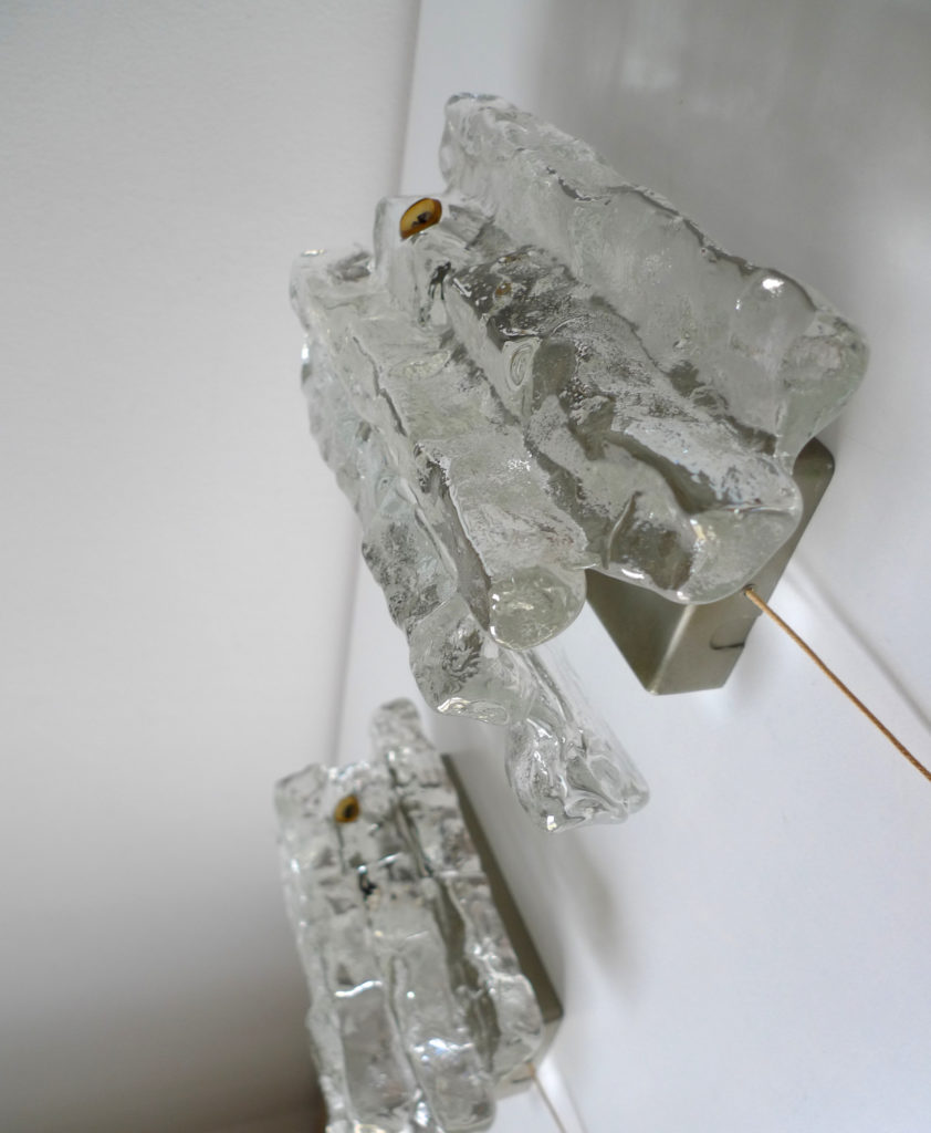 PAIR OF KALMAR ICICLE SCONCES / WALL LIGHTS, c.1960s