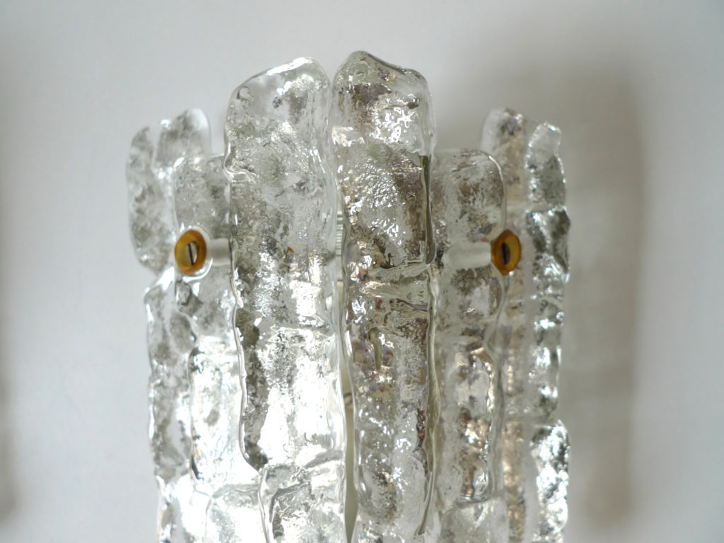 PAIR OF KALMAR ICICLE SCONCES / WALL LIGHTS, c.1960s