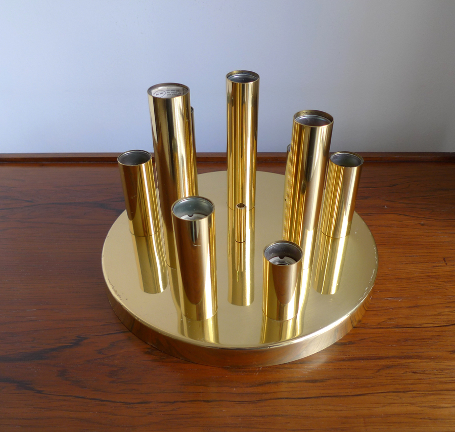 Gaetano Sciolari Brass Wall Light By S. A. Boulanger, c.1960s