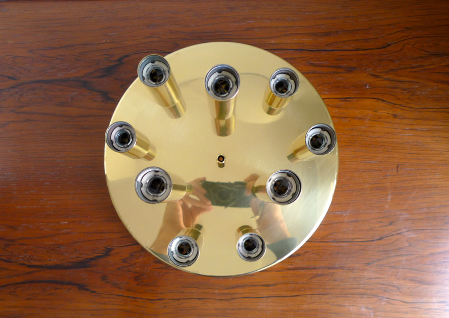 Gaetano Sciolari Brass Wall Light By S. A. Boulanger, c.1960s