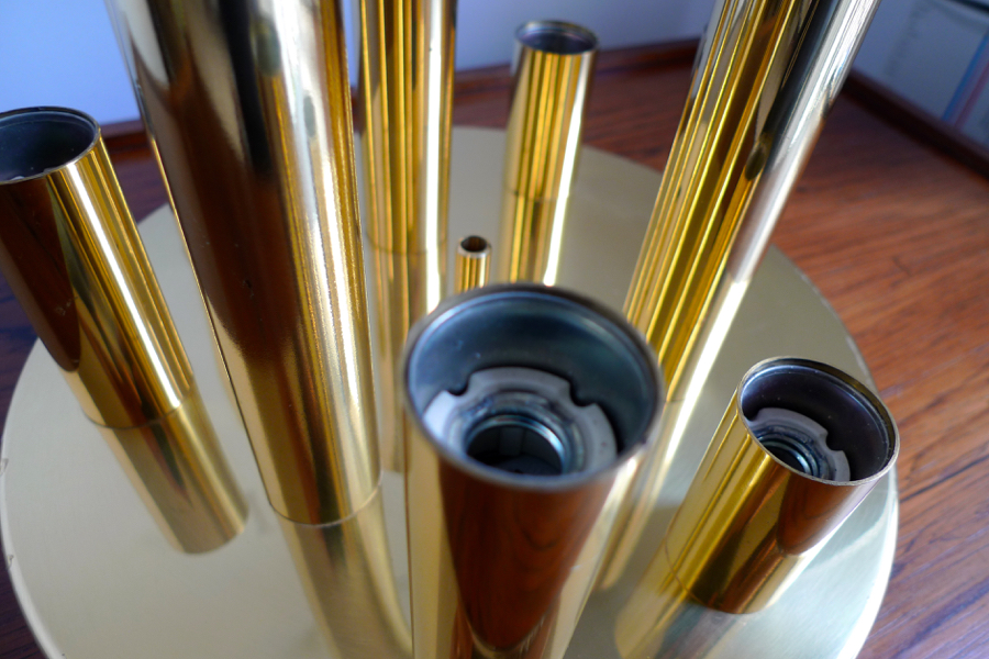 Gaetano Sciolari Brass Wall Light By S. A. Boulanger, c.1960s