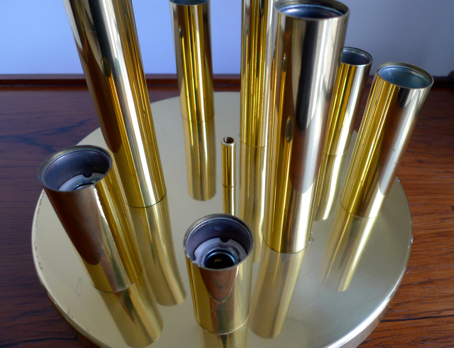 Gaetano Sciolari Brass Wall Light By S. A. Boulanger, c.1960s
