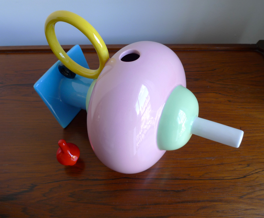 Marco Zanini Ceramic "Colorado" Teapot by Memphis Milano, 1983