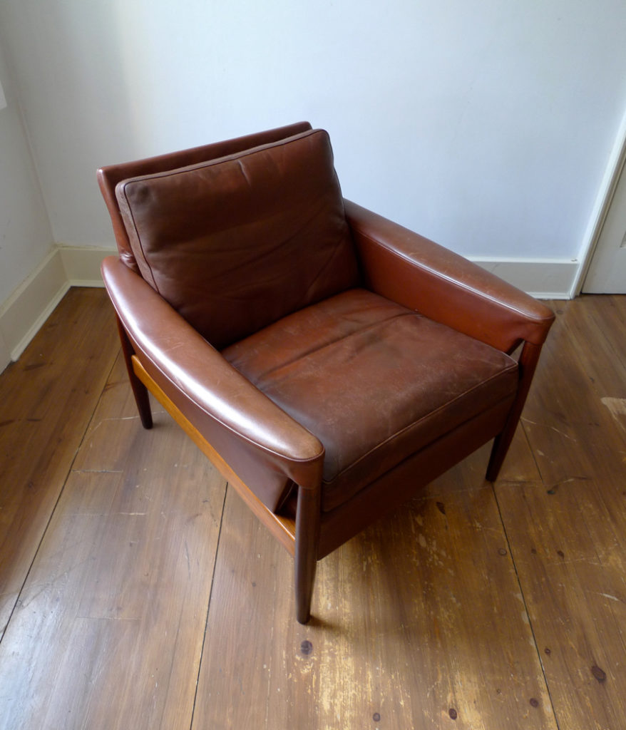 Kurt Østervig Rosewood & Leather Club Chair for Ryesberg Møbler, c.1967