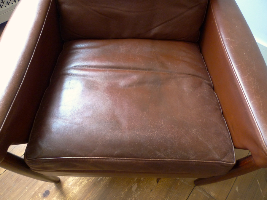 Kurt Østervig Rosewood & Leather Club Chair for Ryesberg Møbler, c.1967