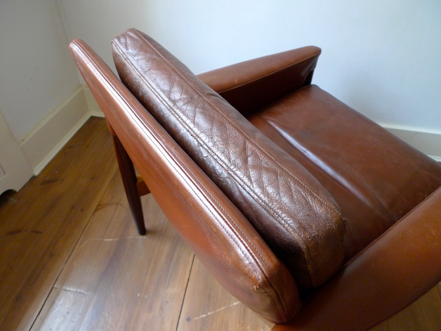 Kurt Østervig Rosewood & Leather Club Chair for Ryesberg Møbler, c.1967