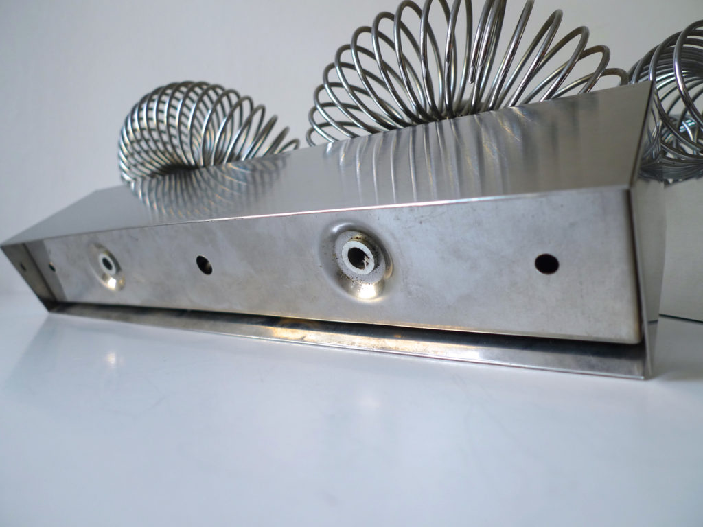 Pair of Space Age Spiral Wall Sconce Lights, c. 1970s