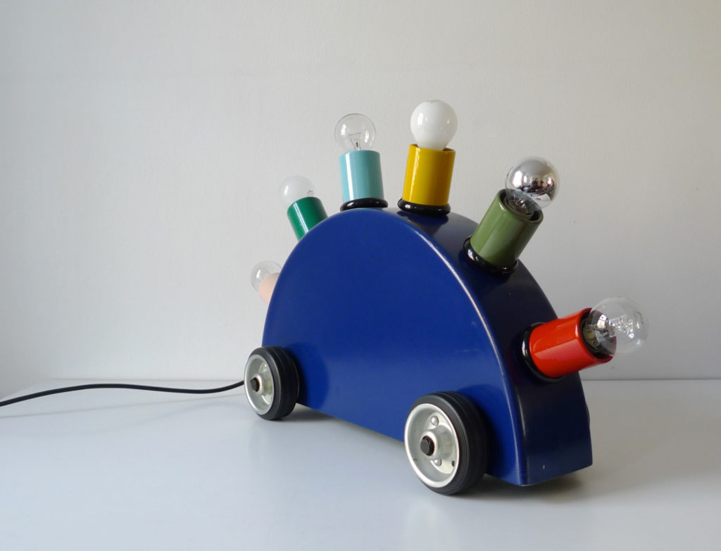 Martine Bedin "Super" Lamp by Memphis Group, 1981 - Sottsass Zanini Era