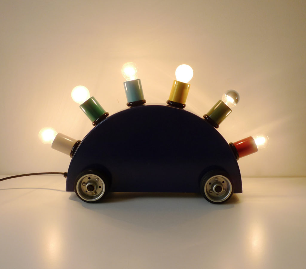 Martine Bedin "Super" Lamp by Memphis Group, 1981 - Sottsass Zanini Era