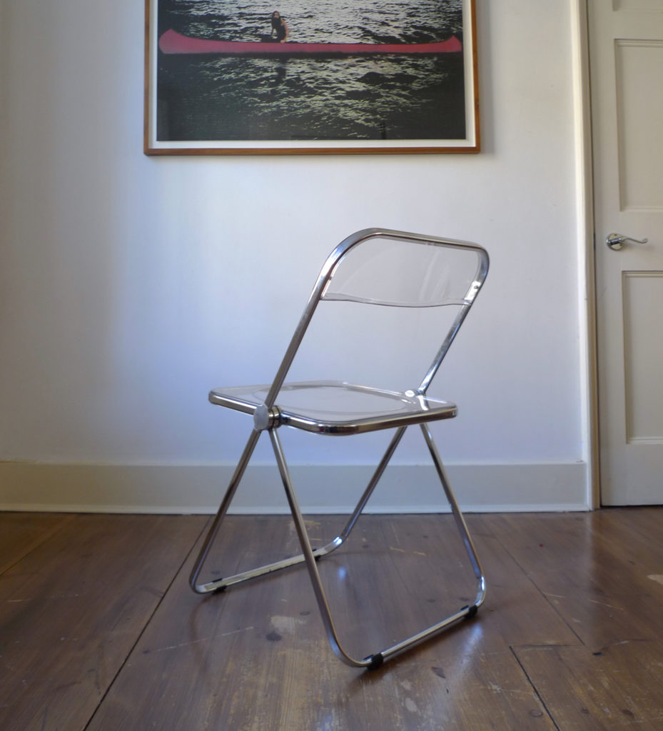 Four Giancarlo Piretti "Plia" Folding Chairs for Anonima Castelli, Italy, 1967