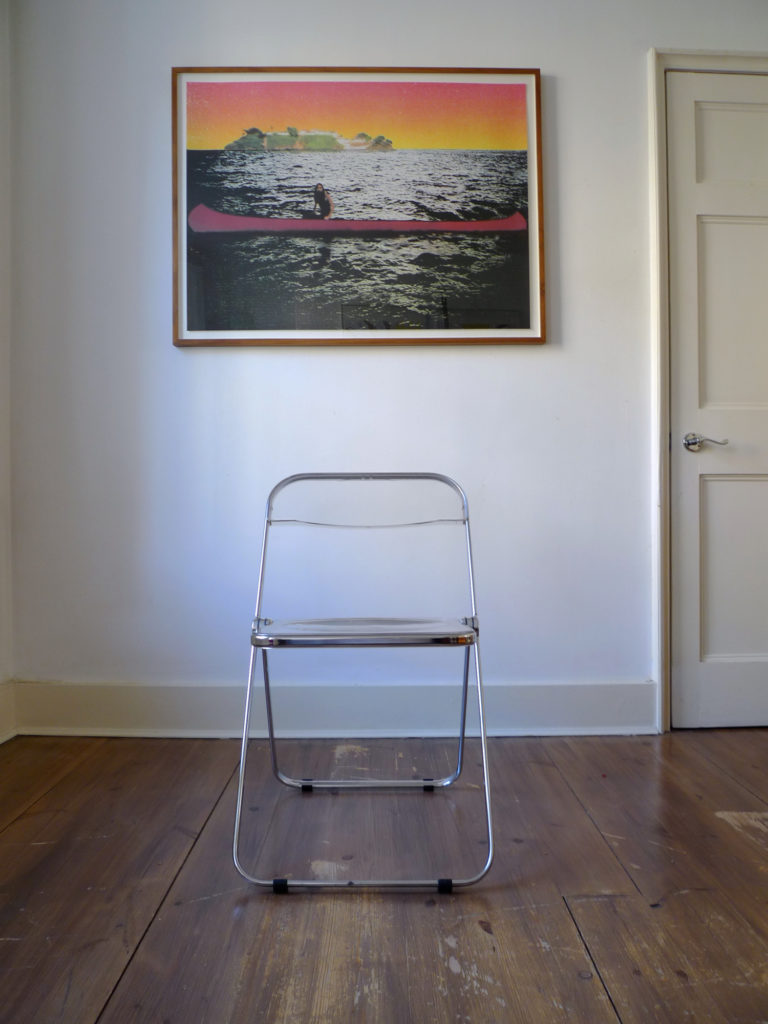 Four Giancarlo Piretti "Plia" Folding Chairs for Anonima Castelli, Italy, 1967