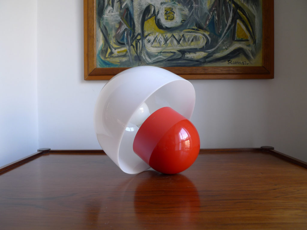 Space Age Italian Mushroom Table Lamp by Piuluce, c.1970s