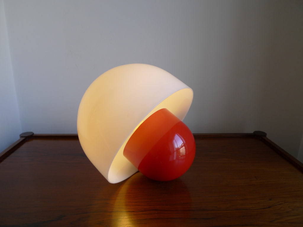 Space Age Italian Mushroom Table Lamp by Piuluce, c.1970s