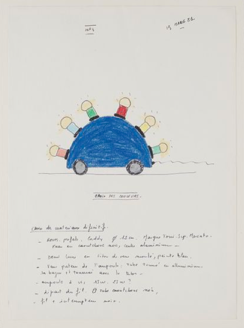 Martine Bedin "Super" Lamp by Memphis Group, 1981 - Sottsass Zanini Era